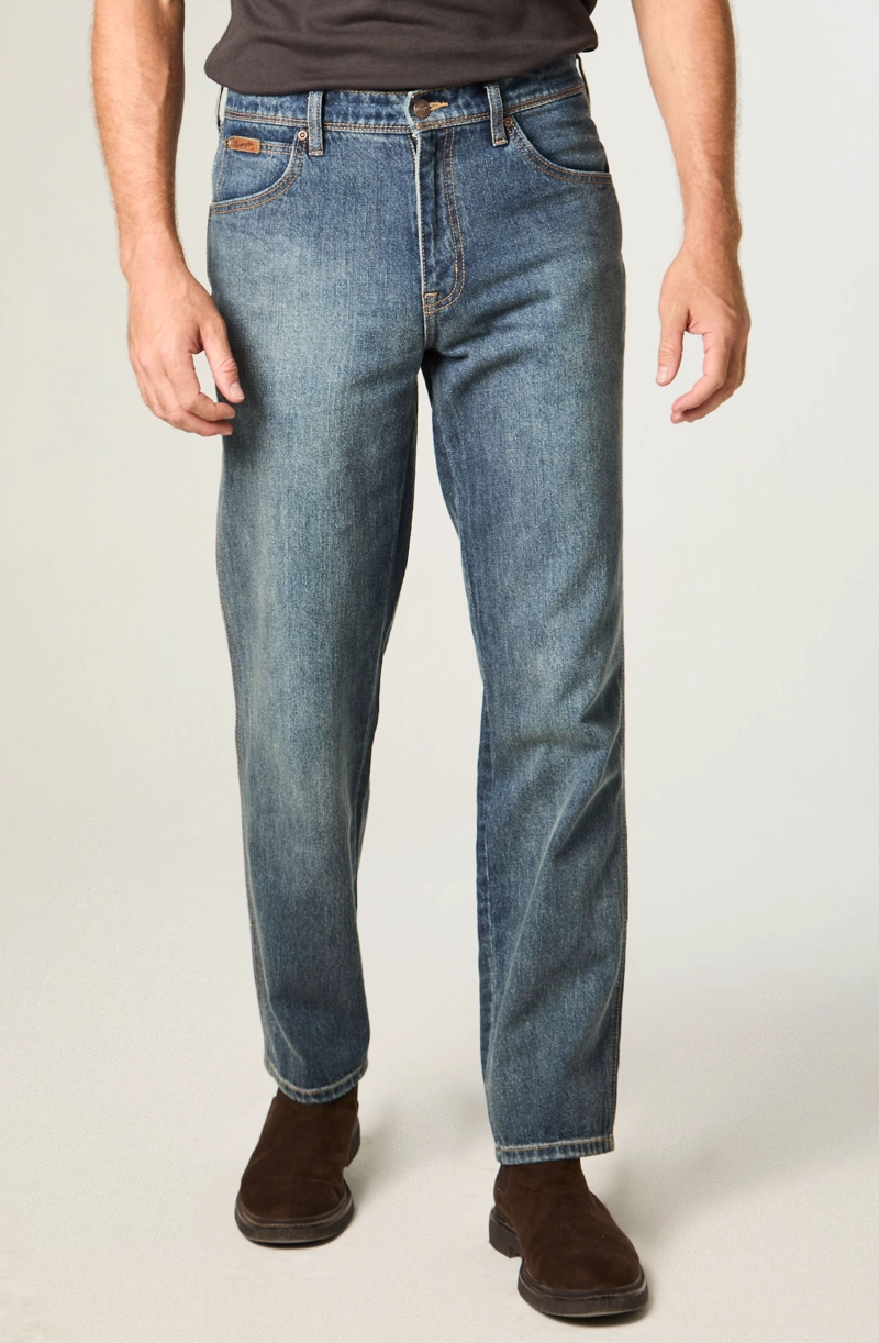 JEANS HOMBRE TEXAS STRAIGHT TIRO ALTO AZUL - 1