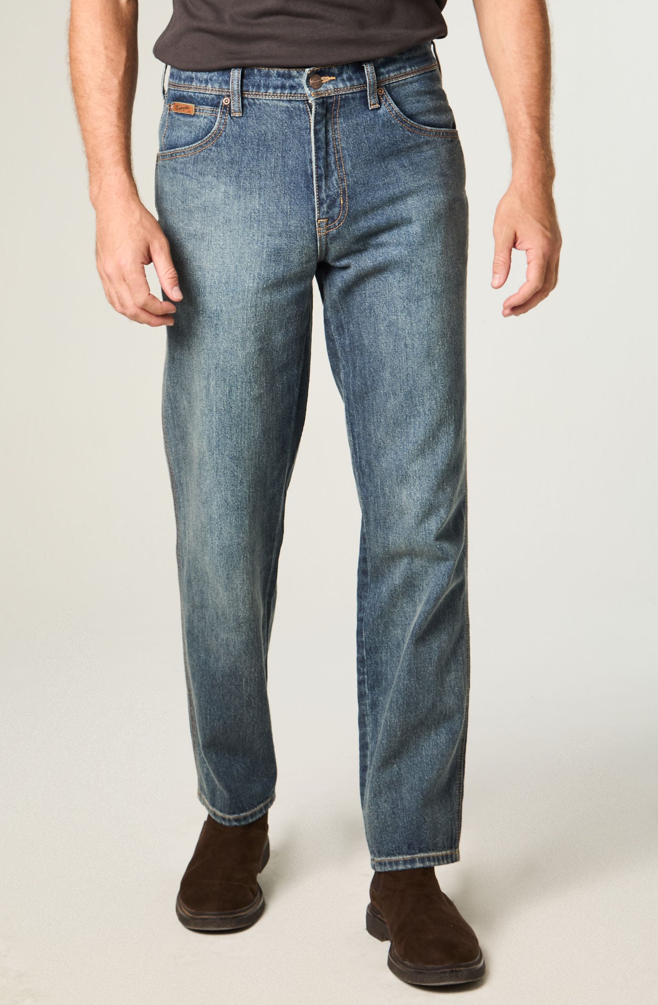 JEANS HOMBRE TEXAS STRAIGHT TIRO ALTO AZUL - 1
