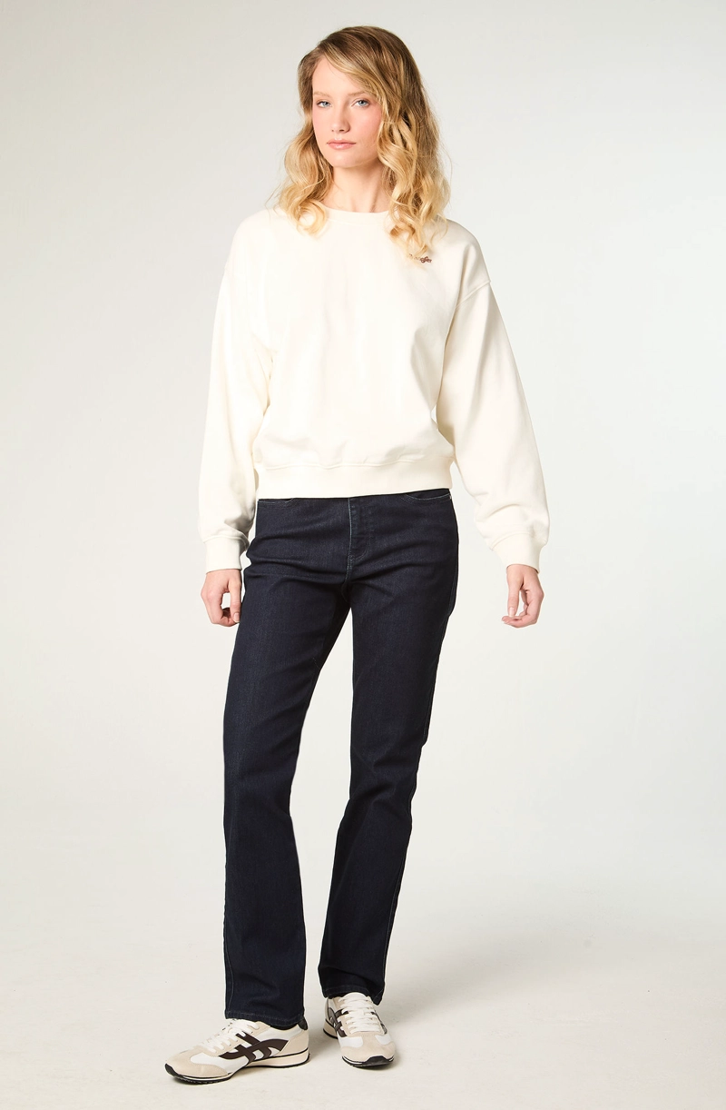 POLERON MUJER GRAPHIC REGULAR FIT BLANCO - 2