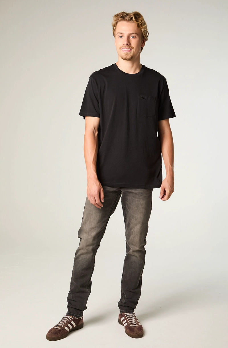 JEANS HOMBRE SLIM TAPER TIRO MEDIO AZUL LUKE - 2
