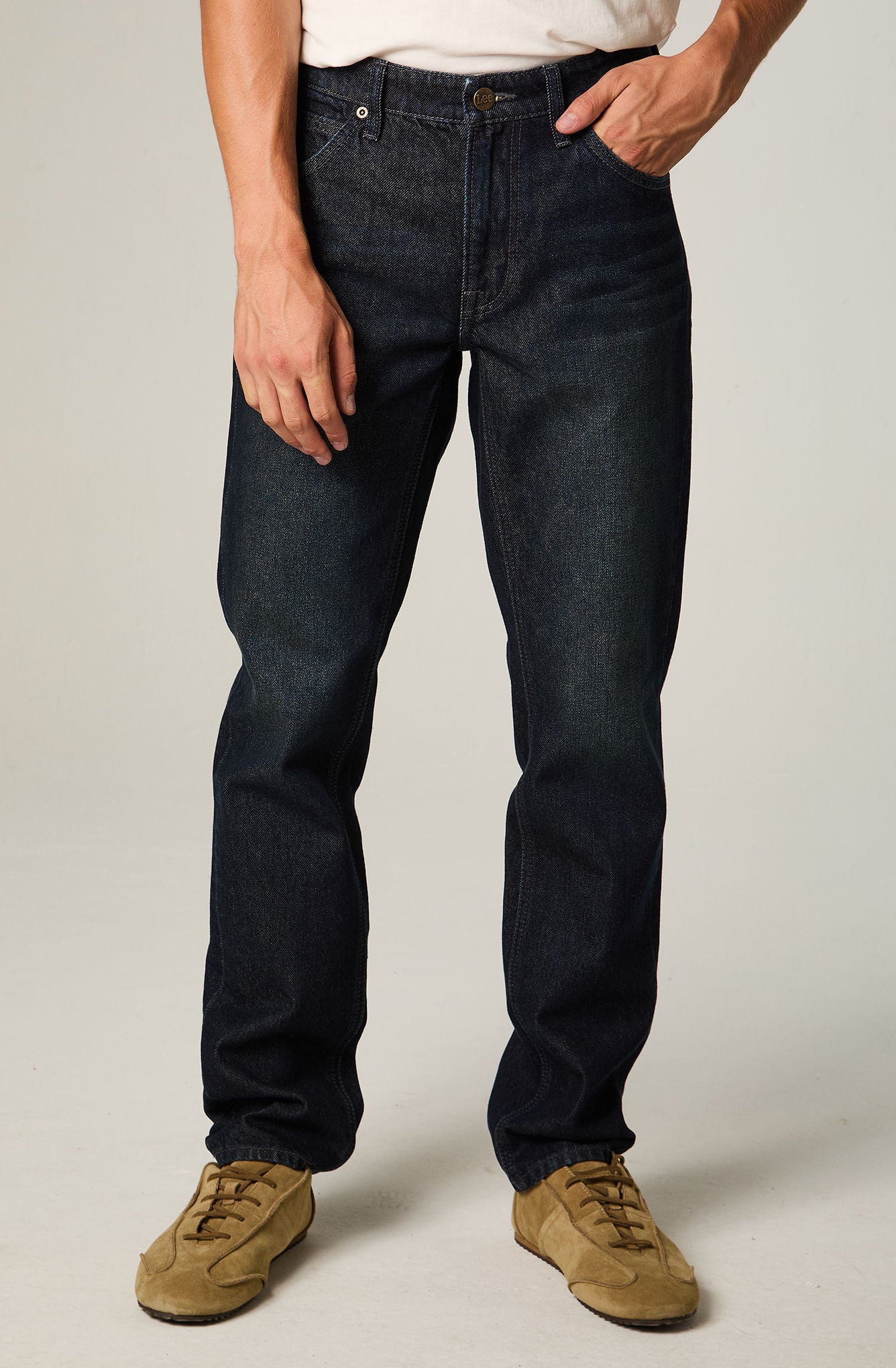JEANS HOMBRE STRAIGHT TIRO MEDIO RAW DAREN - 1