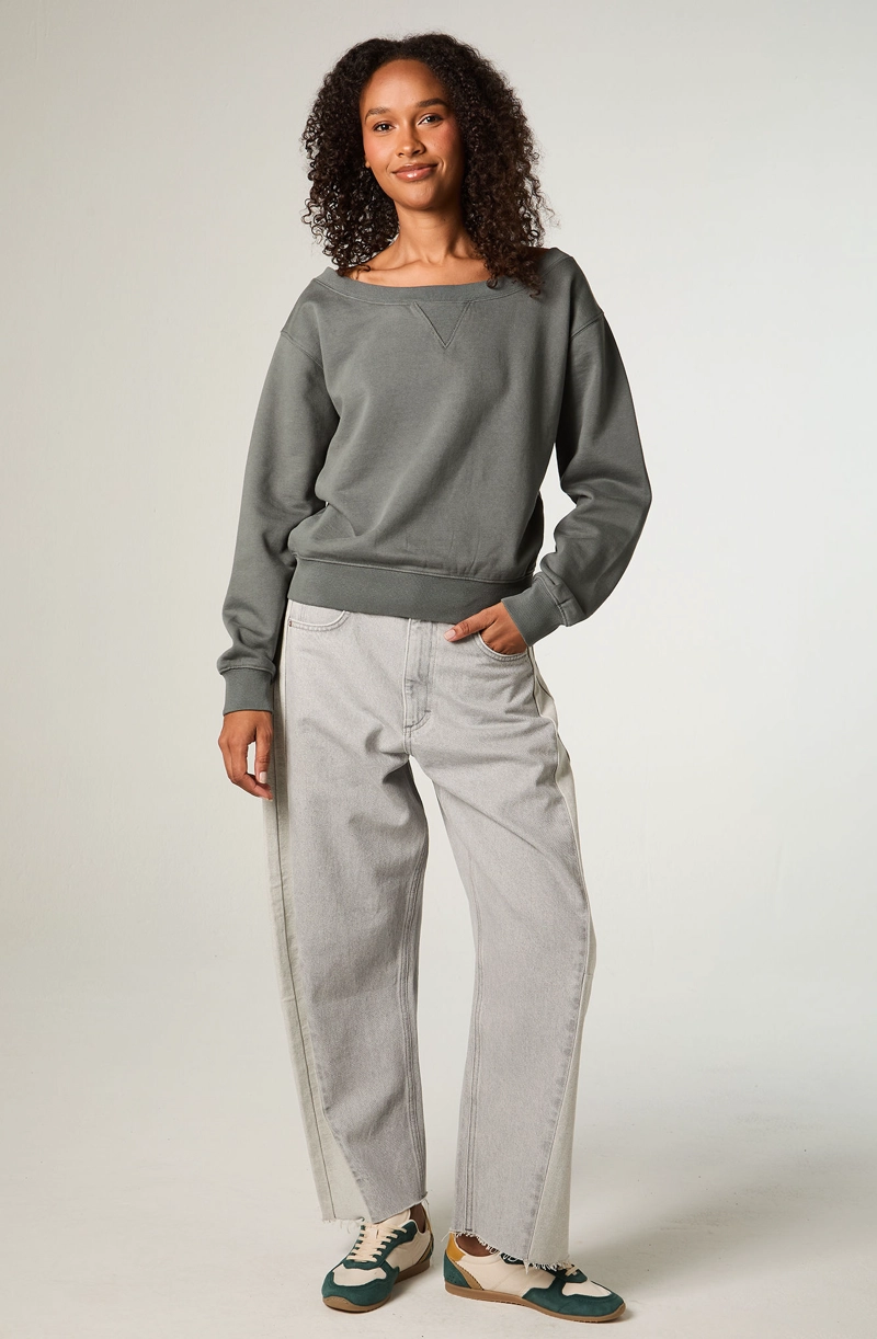 JEANS MUJER BARREL GRIS MR LOOSE - 2