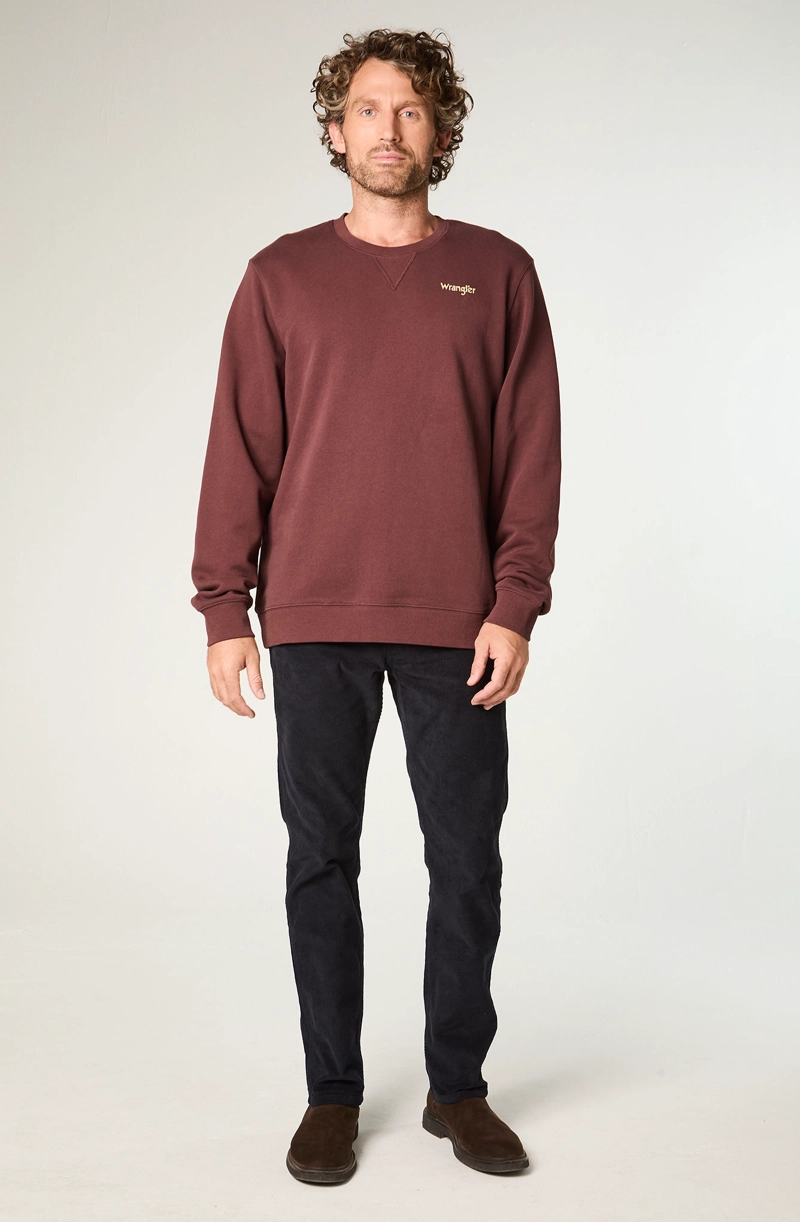 POLERON HOMBRE CREWNECK GRAPHIC REGULAR FIT CAFE - 2