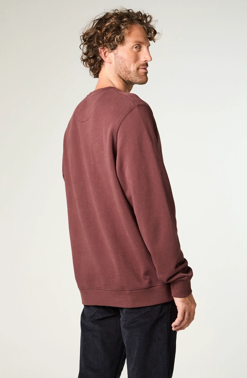 POLERON HOMBRE CREWNECK GRAPHIC REGULAR FIT CAFE - 4