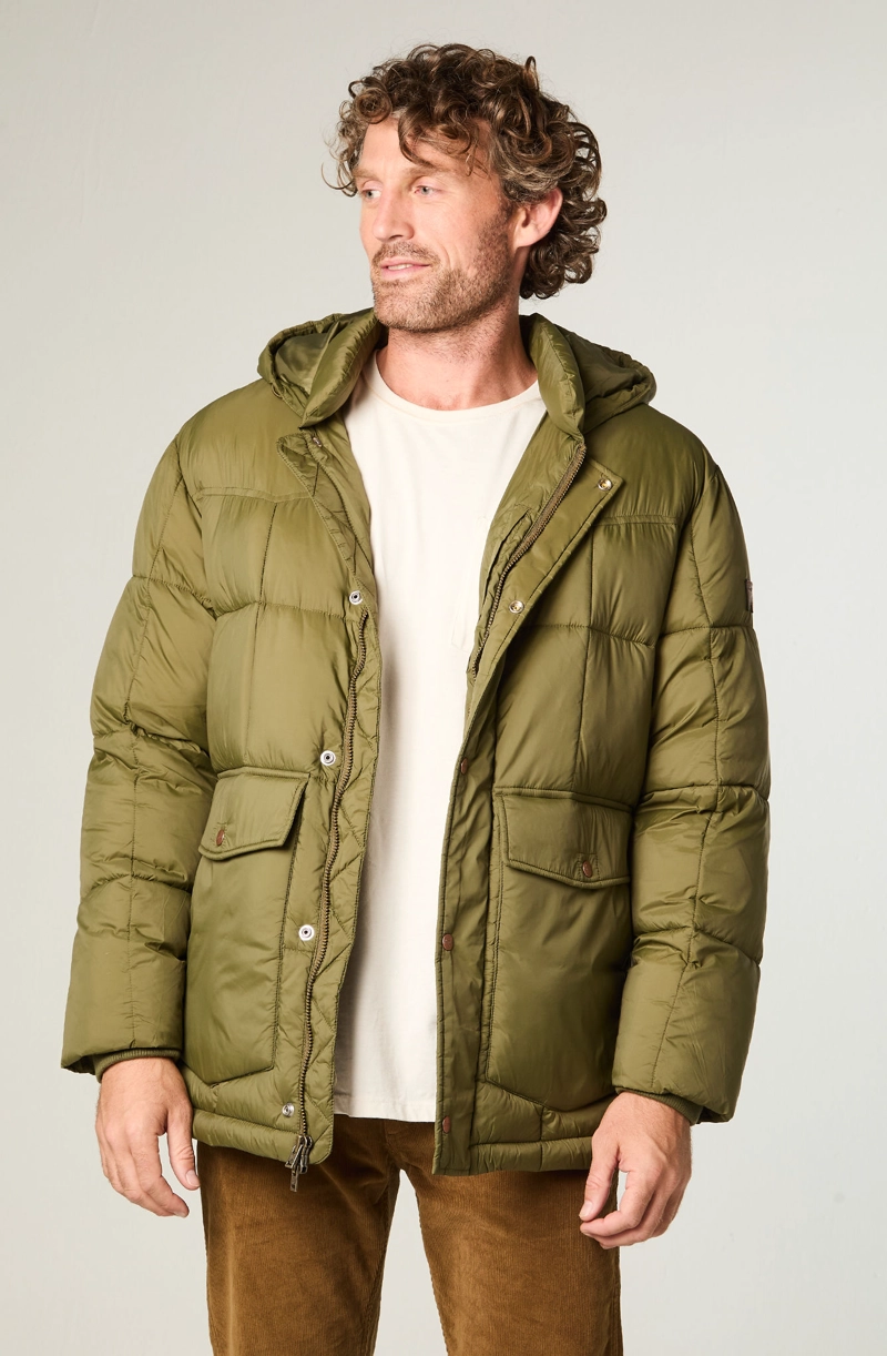 CHAQUETA HOMBRE PARKA JACKET REGULAR FIT GRIS - 1