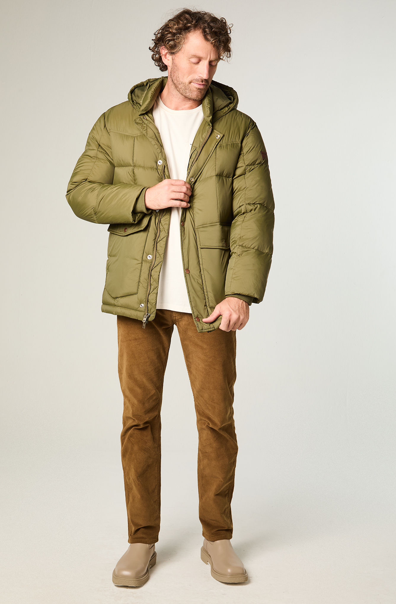 CHAQUETA HOMBRE PARKA JACKET REGULAR FIT GRIS - 2