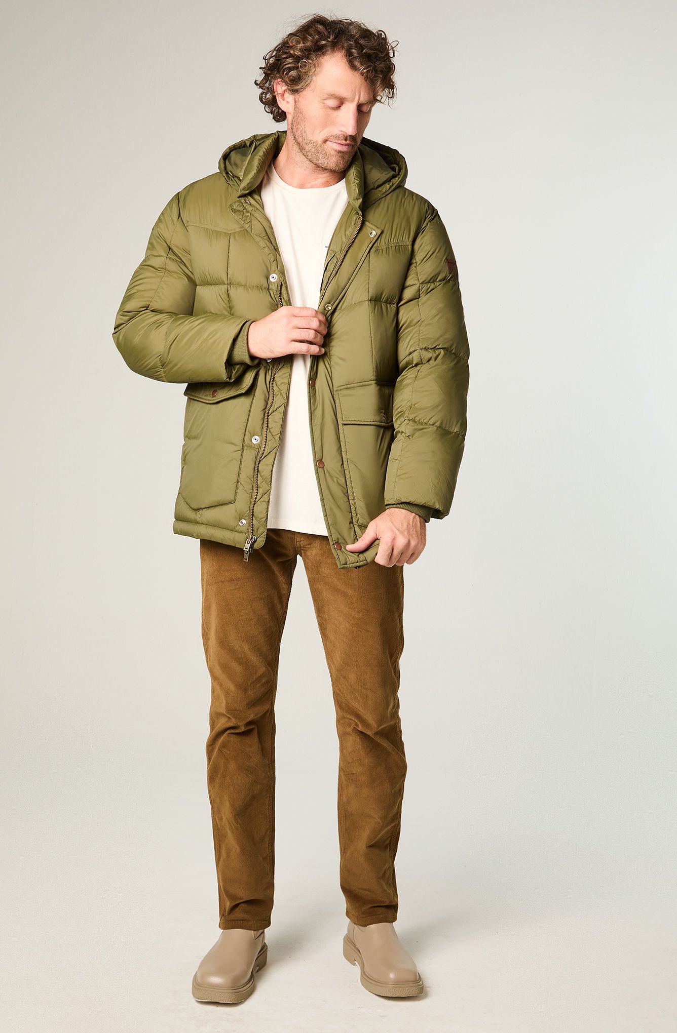 CHAQUETA HOMBRE PARKA JACKET REGULAR FIT GRIS - 2