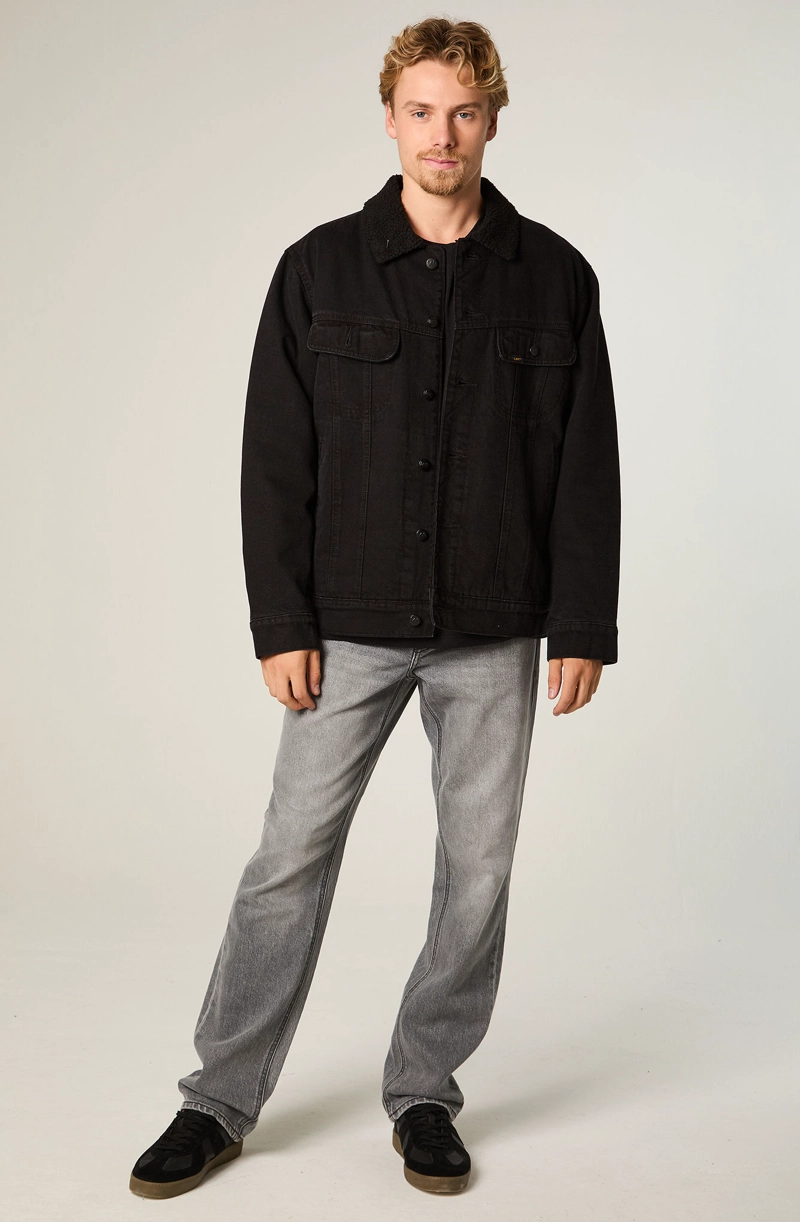 CHAQUETA HOMBRE REGULAR NEGRO SHERPA RIDER - 2
