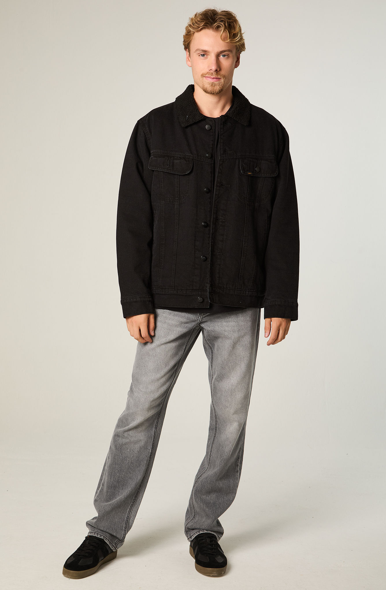 CHAQUETA HOMBRE REGULAR NEGRO SHERPA RIDER - 2