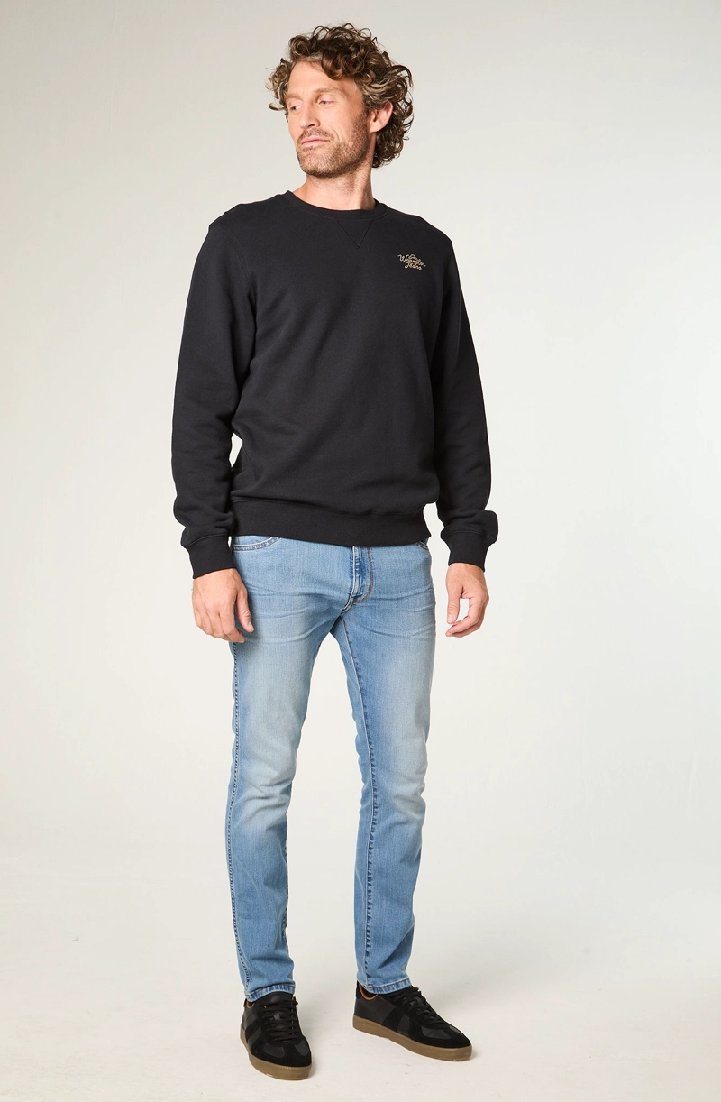 POLERON HOMBRE CREWNECK GRAPHIC REGULAR FIT NEGRO - 2