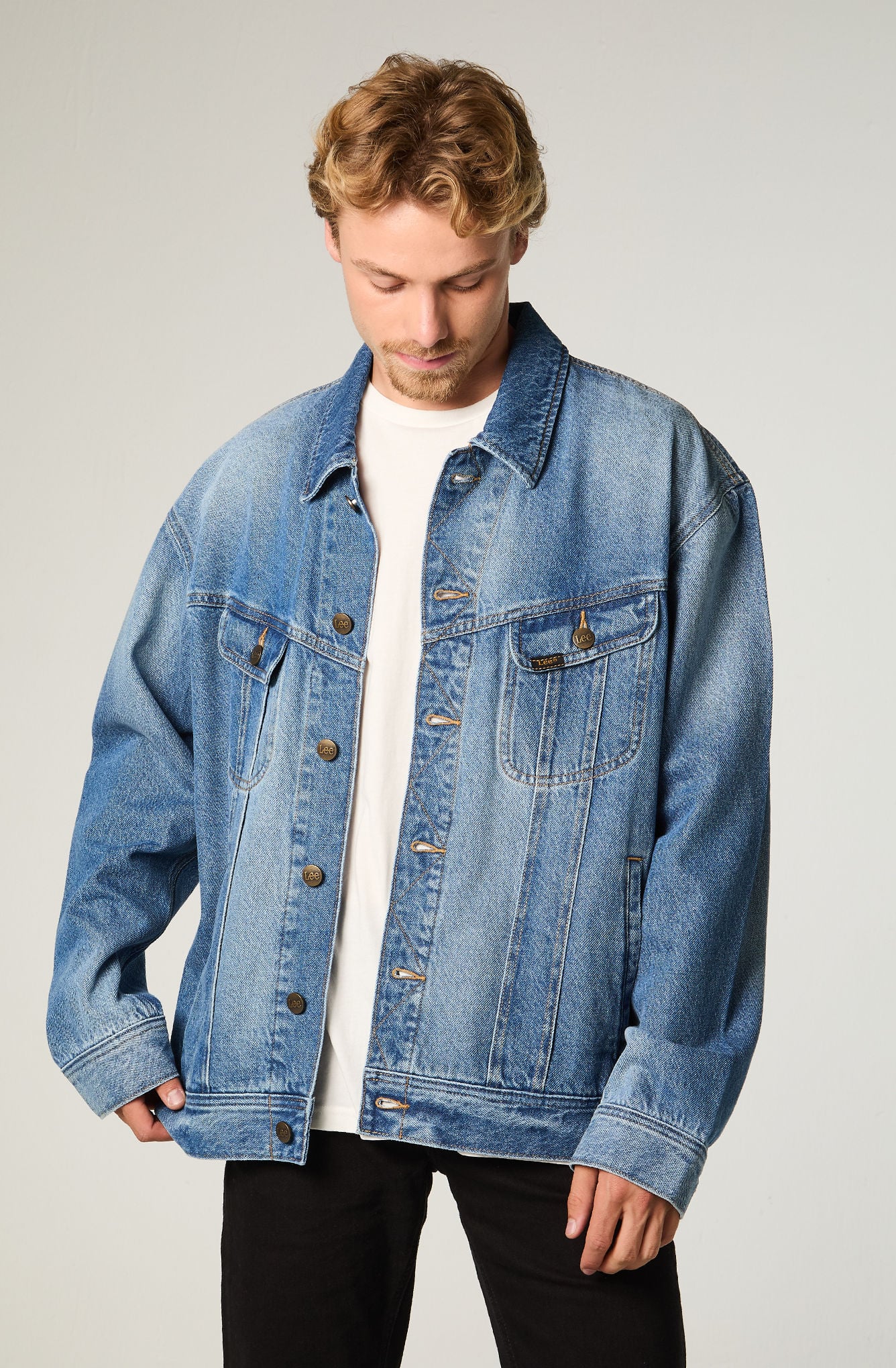 CHAQUETA HOMBRE REGULAR AZUL RIDER - 1