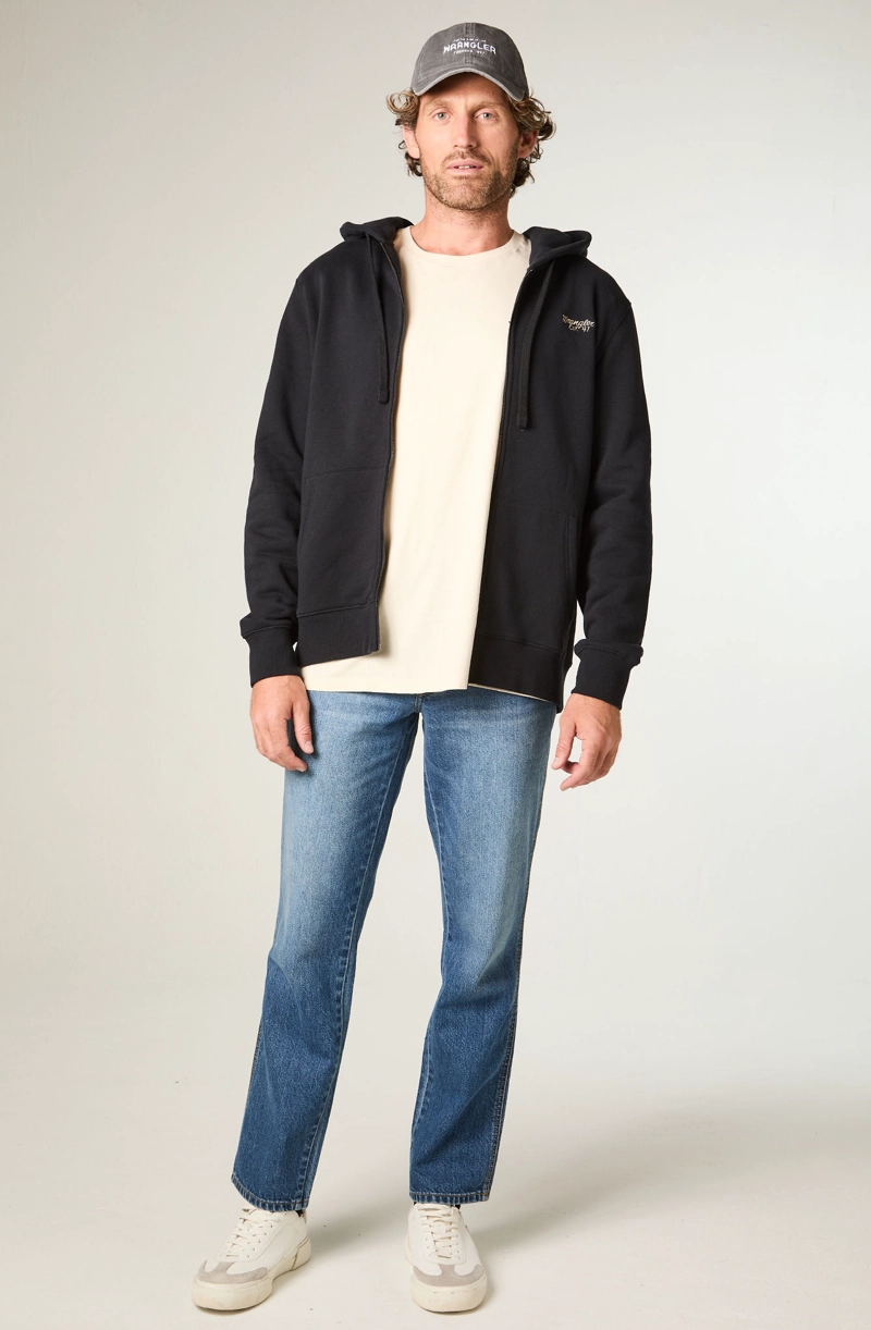 POLERON HOMBRE HOODIE FULL ZIPER REGULAR FIT NEGRO - 2