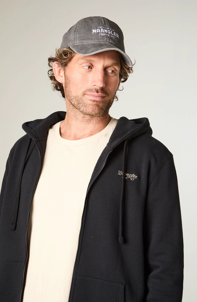 POLERON HOMBRE HOODIE FULL ZIPER REGULAR FIT NEGRO - 3