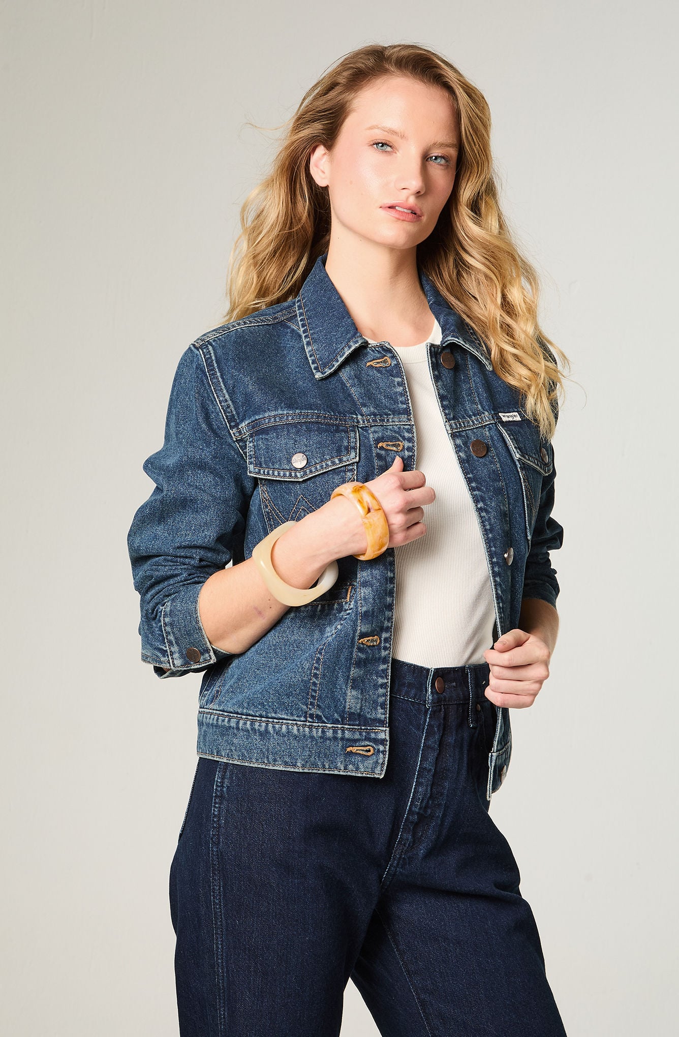 CHAQUETA MUJER HERITAGE DENIM HERITAGE FIT AZUL - 1