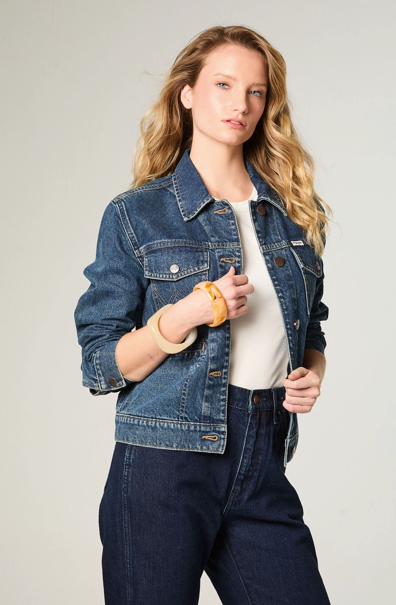CHAQUETA MUJER HERITAGE DENIM HERITAGE FIT AZUL - 1