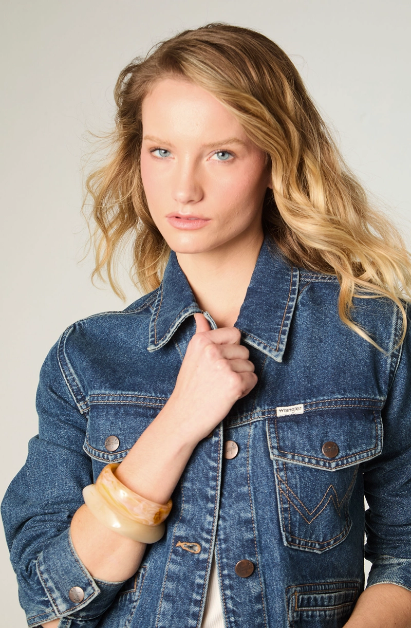 CHAQUETA MUJER HERITAGE DENIM HERITAGE FIT AZUL - 2