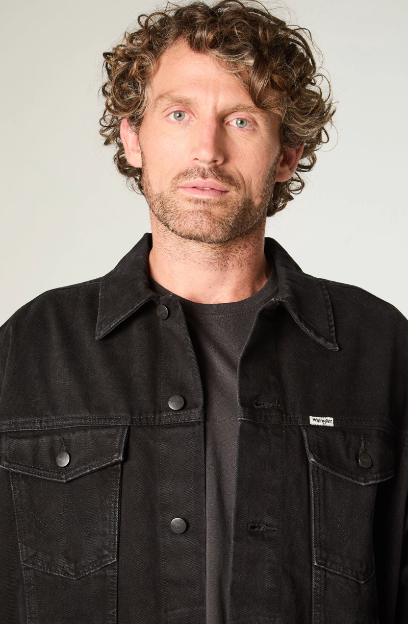 CHAQUETA HOMBRE TRUCKER DENIM REGULAR FIT NEGRO - 3