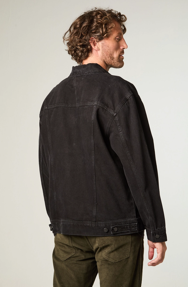 CHAQUETA HOMBRE TRUCKER DENIM REGULAR FIT NEGRO - 4