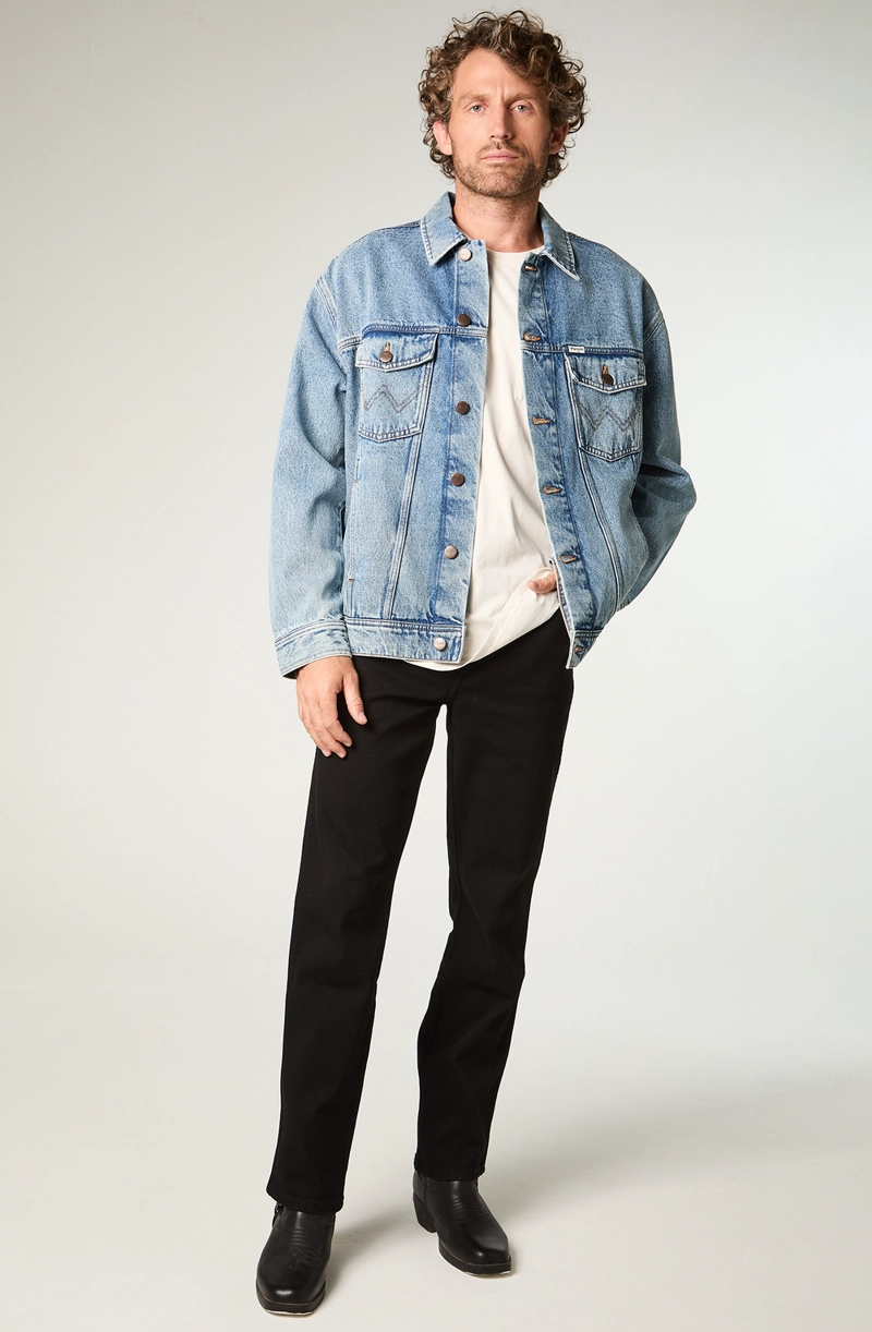CHAQUETA HOMBRE SHERPA DENIM REGULAR FIT CELESTE - 3