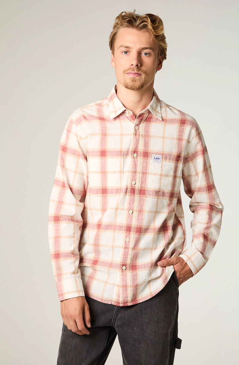 CAMISA  HOMBRE REGULAR ROJO WORKWEAR - 1