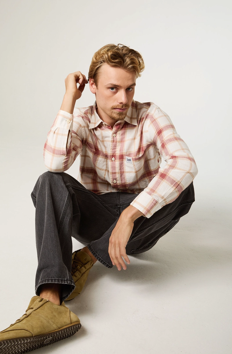 CAMISA  HOMBRE REGULAR ROJO WORKWEAR - 5