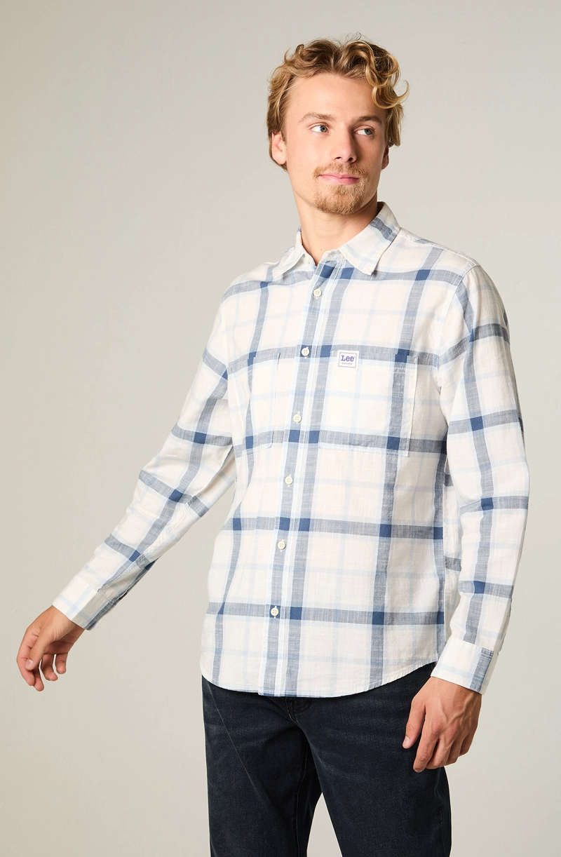 CAMISA  HOMBRE REGULAR AZUL WORKWEAR - 1