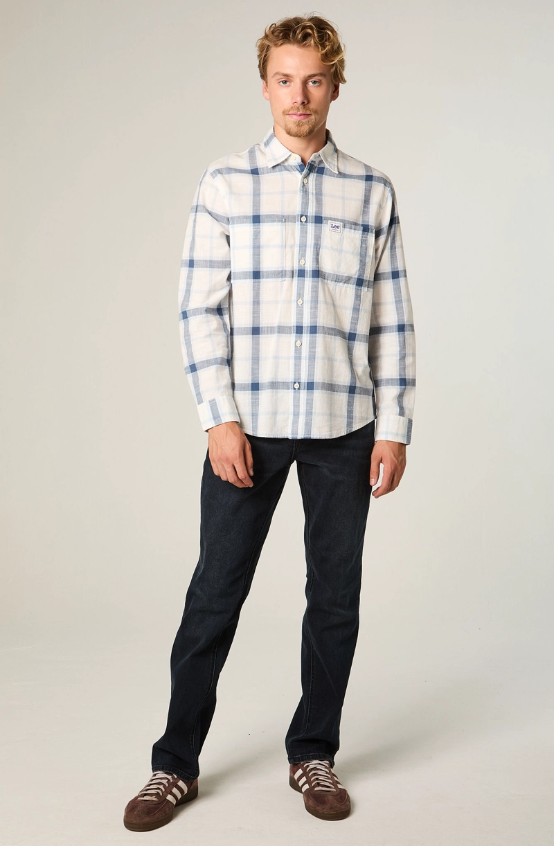CAMISA  HOMBRE REGULAR AZUL WORKWEAR - 2