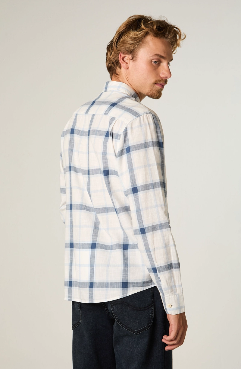 CAMISA  HOMBRE REGULAR AZUL WORKWEAR - 4