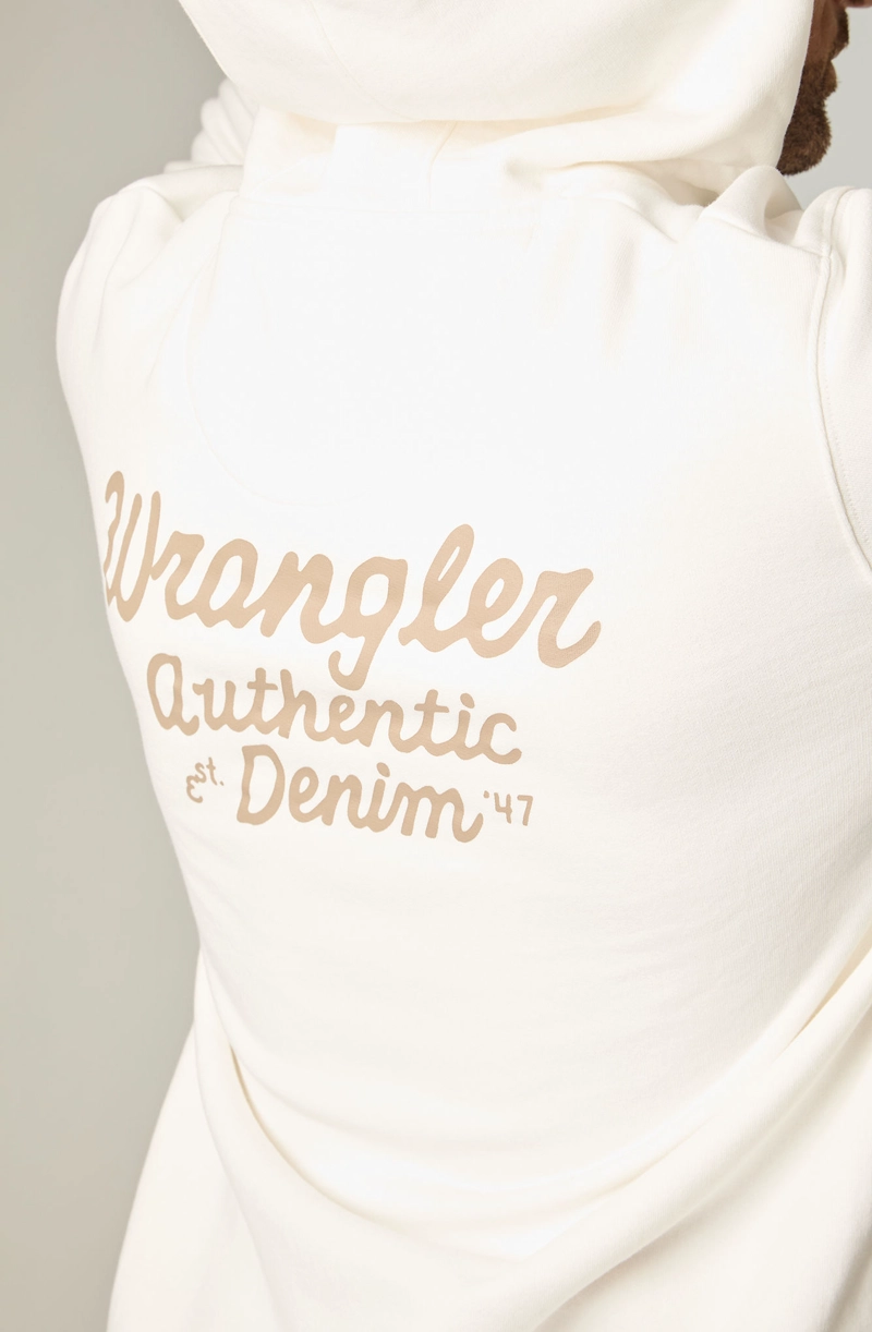 POLERON HOMBRE HOODIE REG REGULAR FIT BLANCO - 5