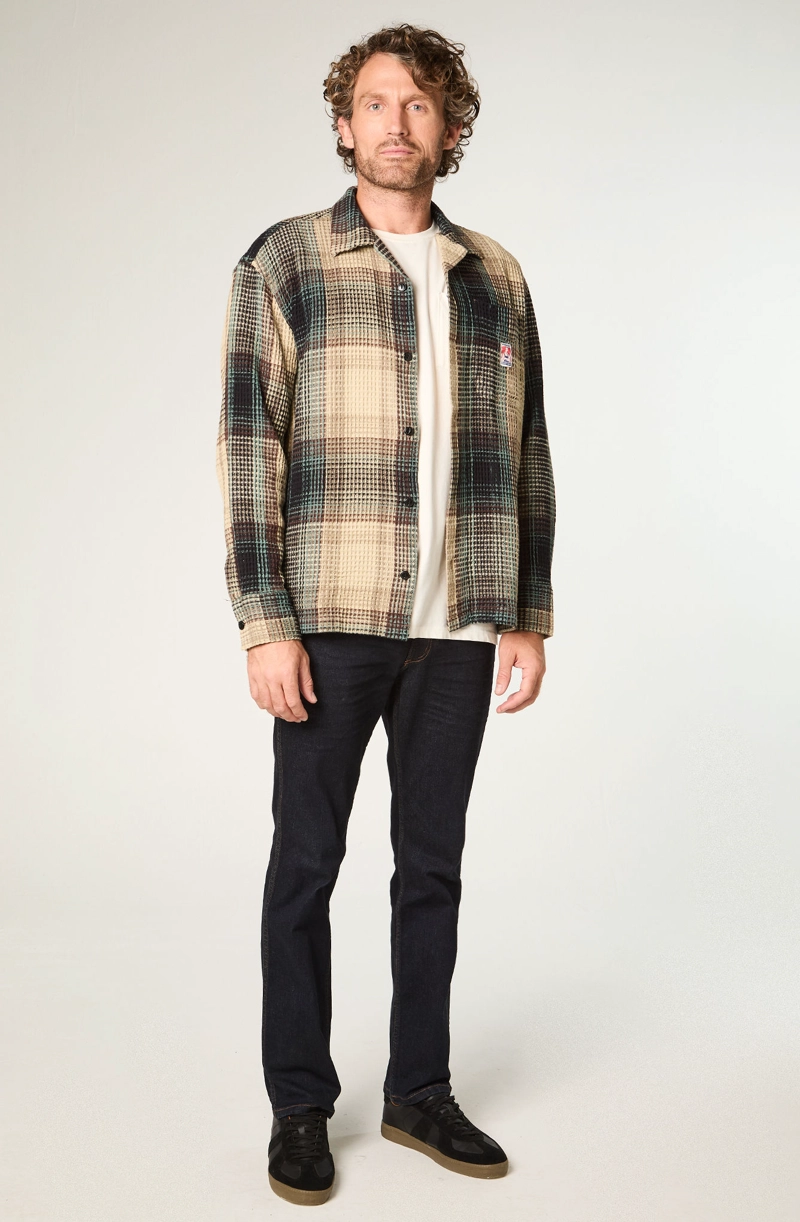 SOBRECAMISA HOMBRE LS RESORT OVERSIZE FIT VERDE MILITAR - 2