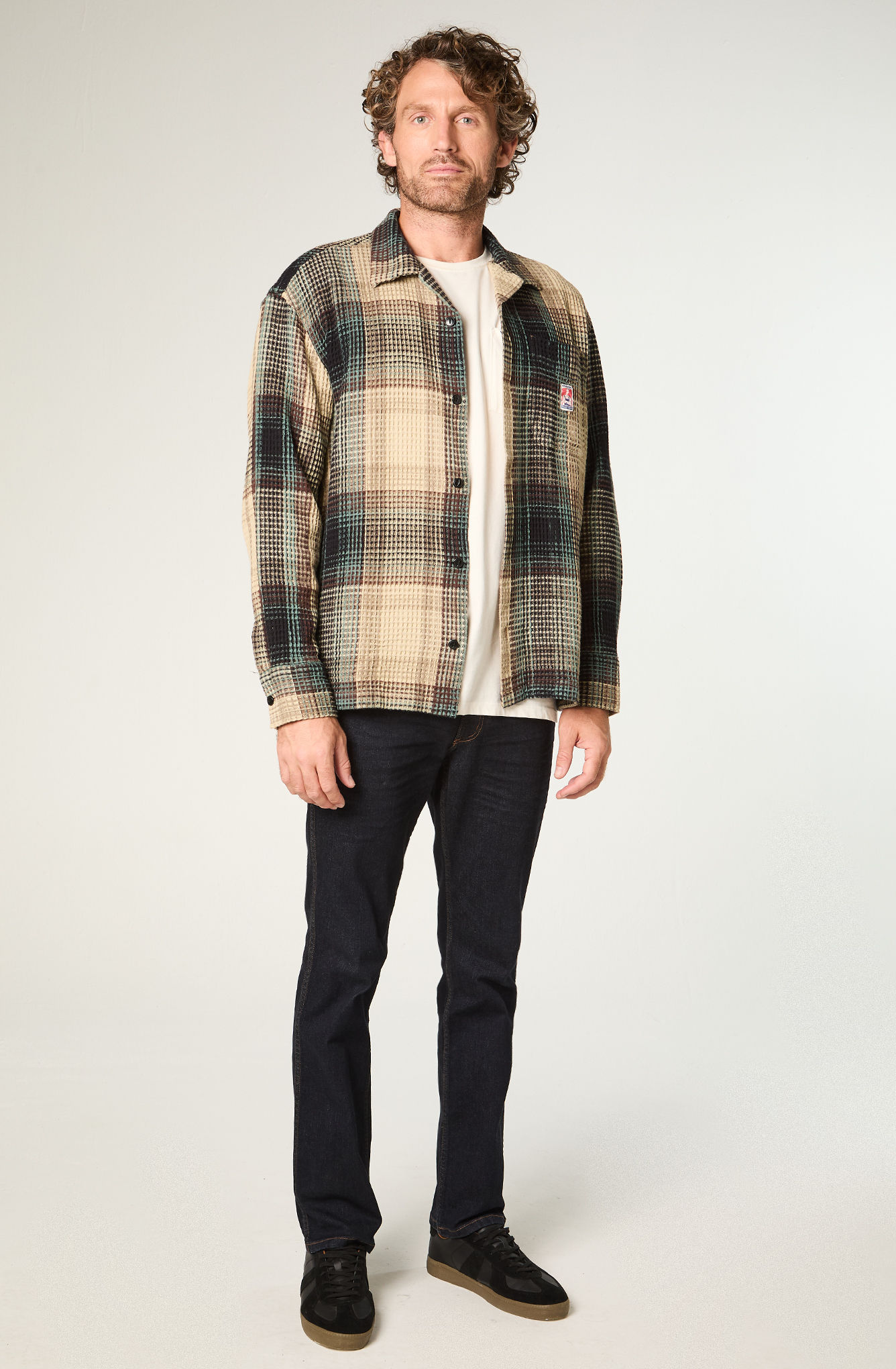 SOBRECAMISA HOMBRE LS RESORT OVERSIZE FIT VERDE MILITAR - 2