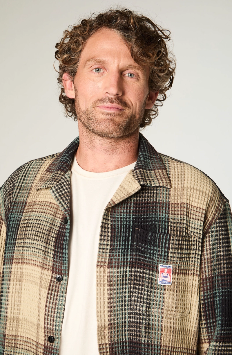 SOBRECAMISA HOMBRE LS RESORT OVERSIZE FIT VERDE MILITAR - 3