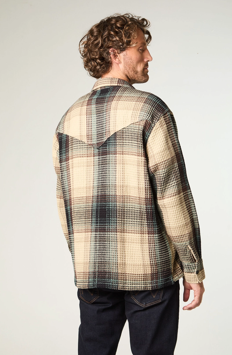 SOBRECAMISA HOMBRE LS RESORT OVERSIZE FIT VERDE MILITAR - 4