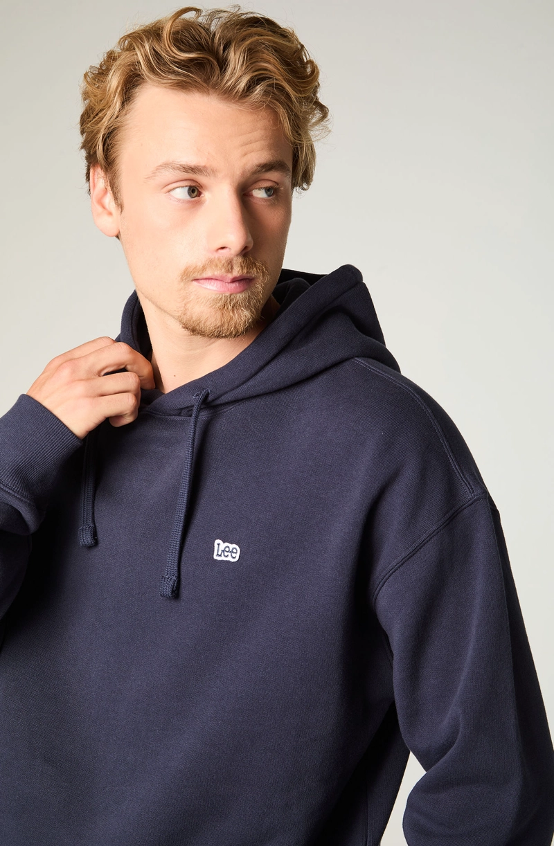 POLERON HOMBRE LOOSE AZUL HOODIE - 3