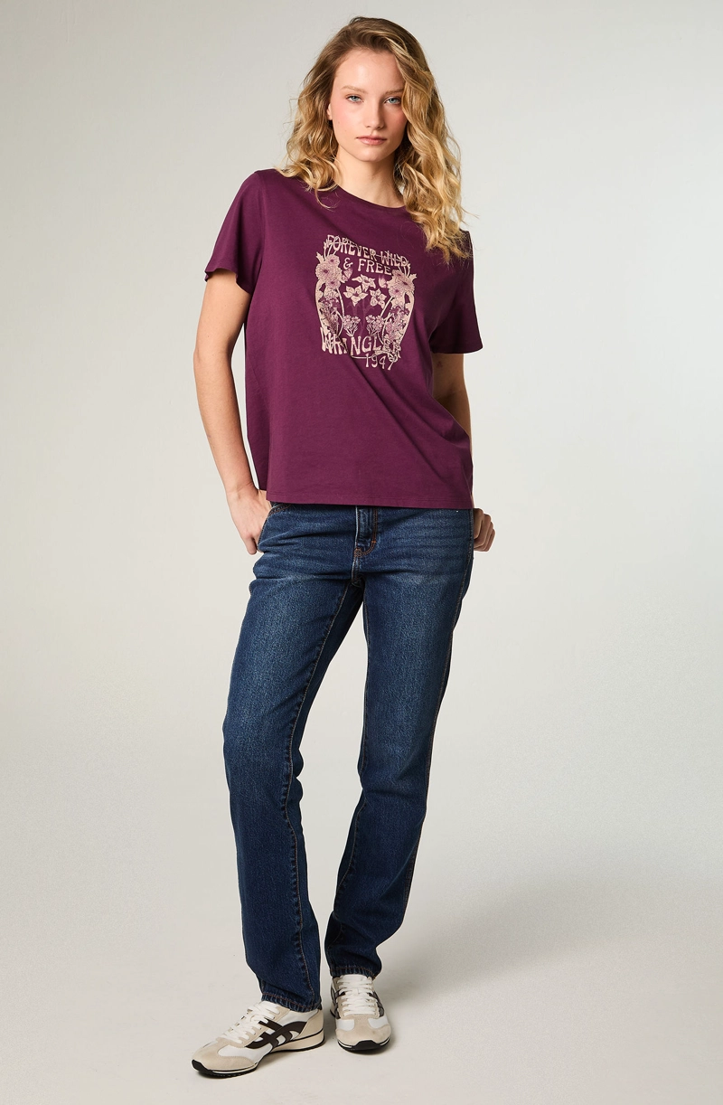 POLERA MUJER GRAPHIC TEE REGULAR FIT VIOLETA - 2