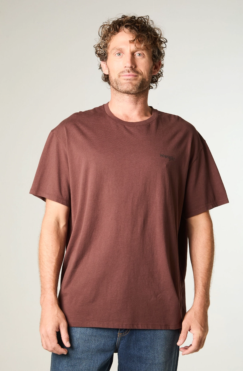 POLERA HOMBRE SS VINTAGE TEE REGULAR FIT CAFE - 1