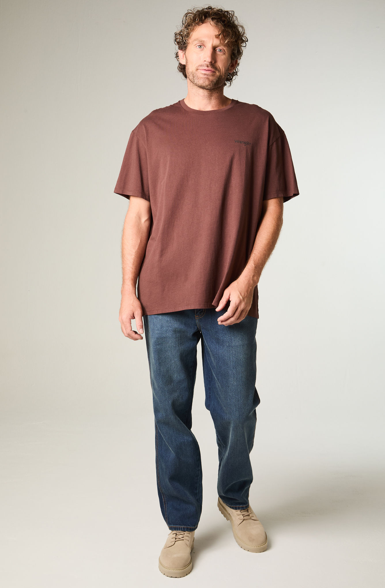 POLERA HOMBRE SS VINTAGE TEE REGULAR FIT CAFE - 2