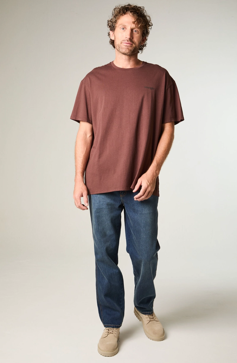 POLERA HOMBRE SS VINTAGE TEE REGULAR FIT CAFE - 2