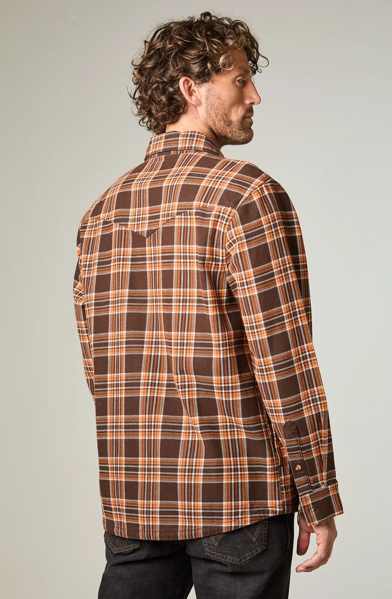 SOBRECAMISA HOMBRE UTILITY OVERSHIRT OVERSIZE CAFE - 4