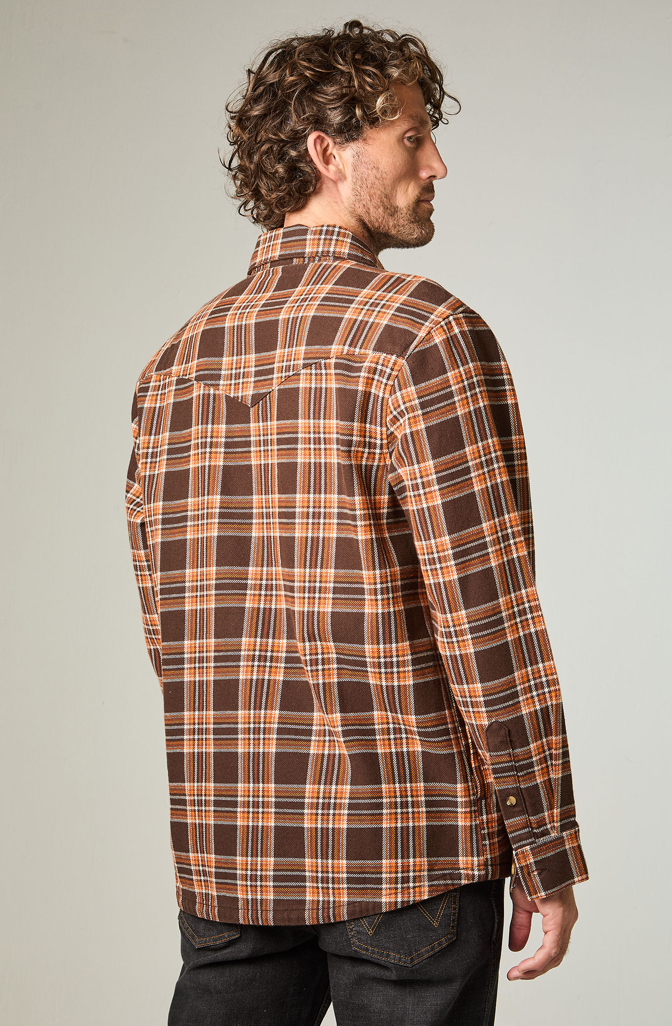 SOBRECAMISA HOMBRE UTILITY OVERSHIRT OVERSIZE CAFE - 4