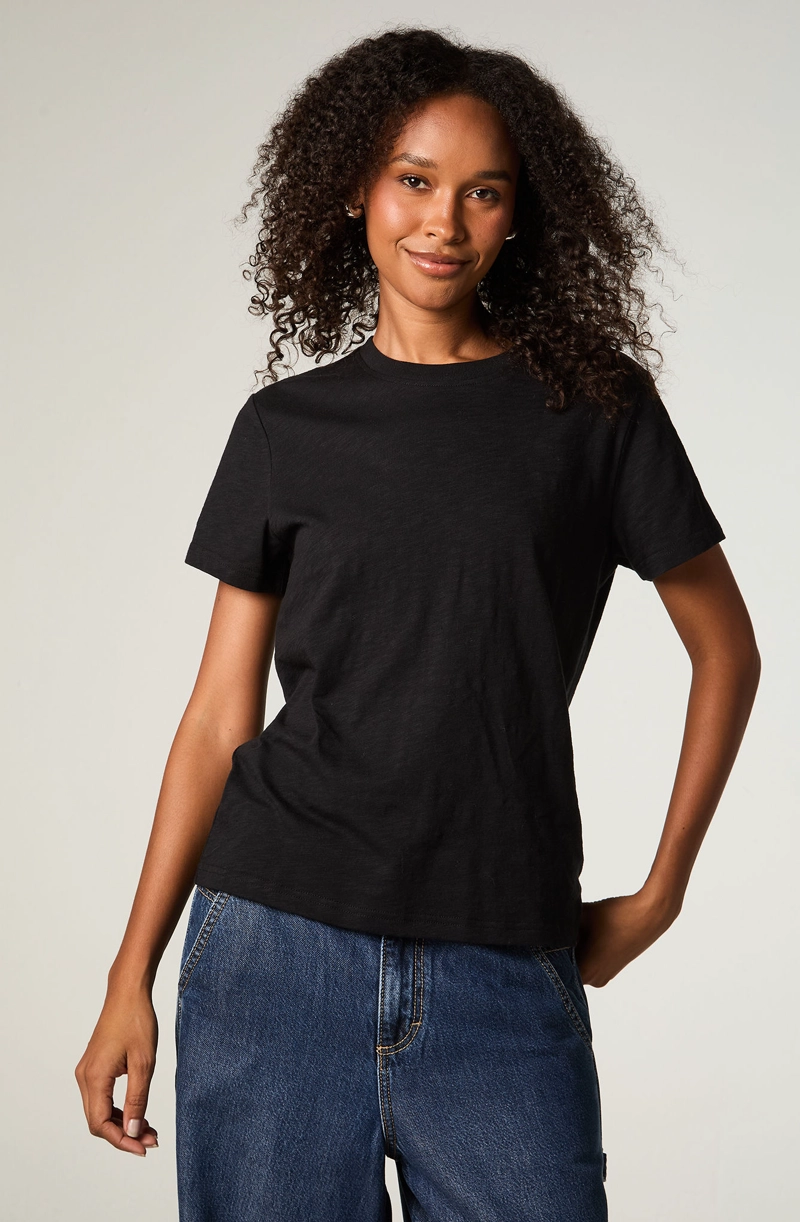 POLERA  MUJER REGULAR NEGRO POCKET TEE - 1