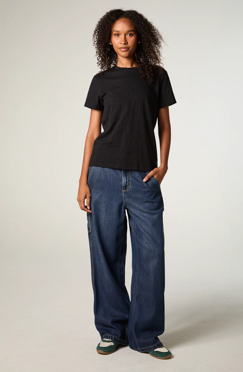 POLERA  MUJER REGULAR NEGRO POCKET TEE - 2