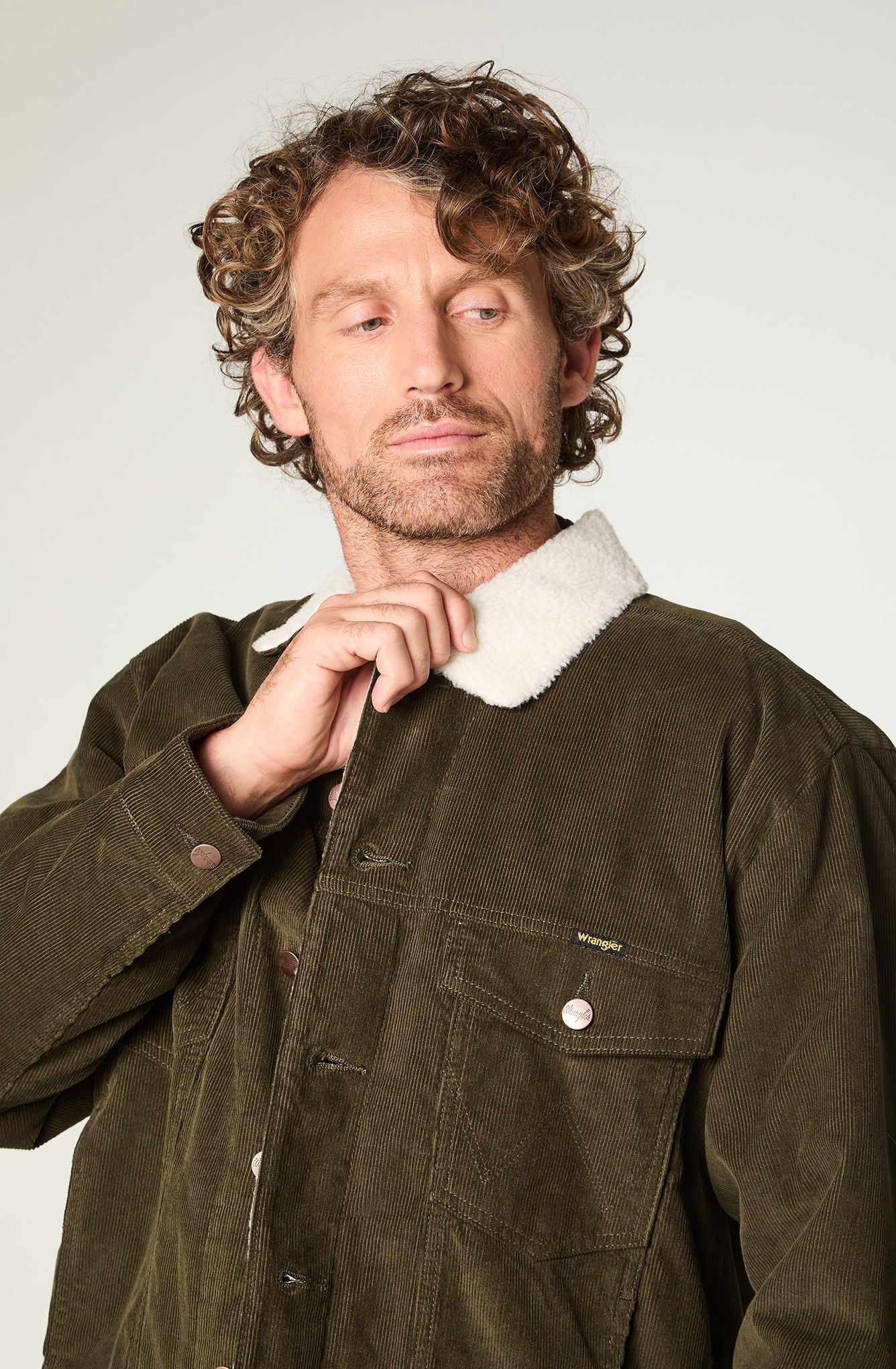 CHAQUETA HOMBRE SHERPA COTELE REGULAR FIT VERDE - 3