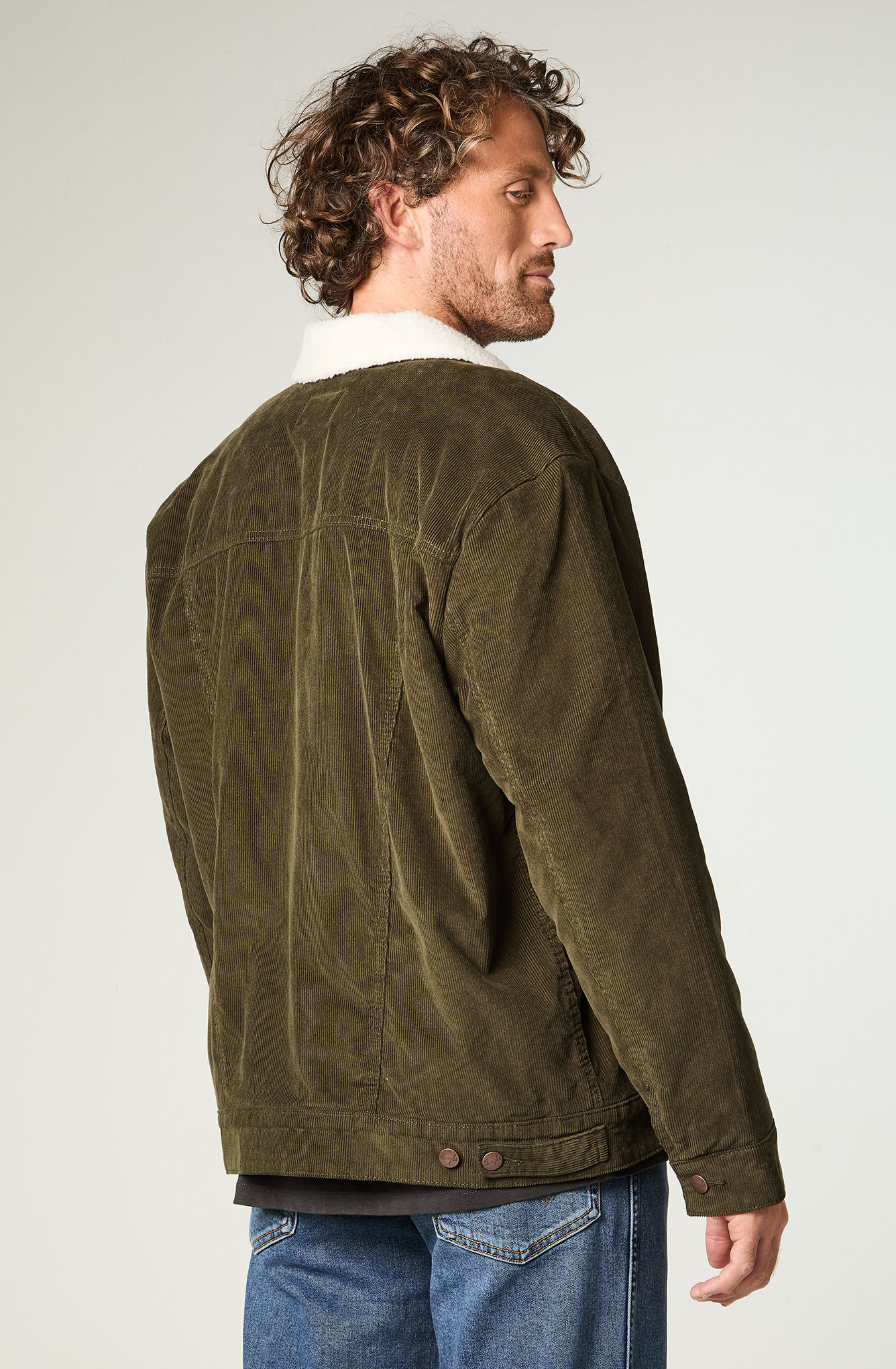 CHAQUETA HOMBRE SHERPA COTELE REGULAR FIT VERDE - 4