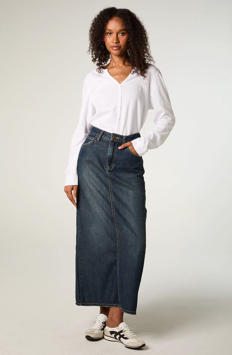 POLERA  MUJER REGULAR ECRU HENLEY - 2