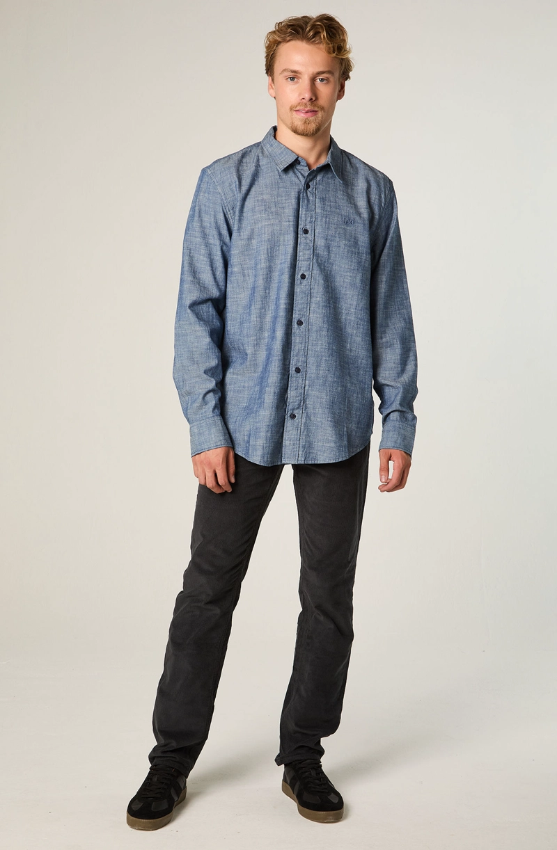 CAMISA  HOMBRE CLEAN REGULAR CELESTE - 2
