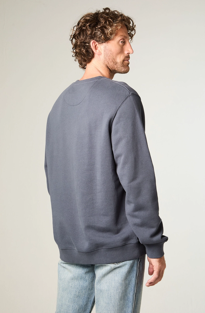 POLERON HOMBRE CREWNECK GRAPHIC REGULAR FIT GRIS - 4