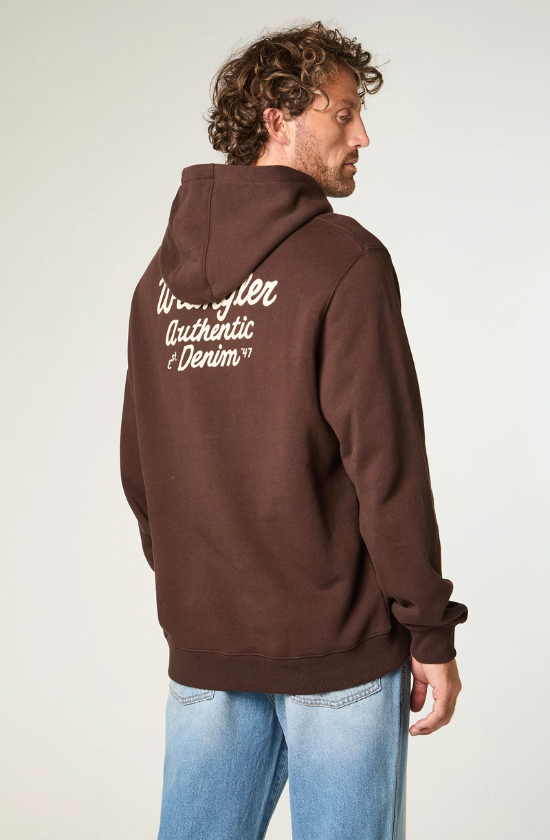 POLERON HOMBRE HOODIE REG REGULAR FIT CAFE - 3