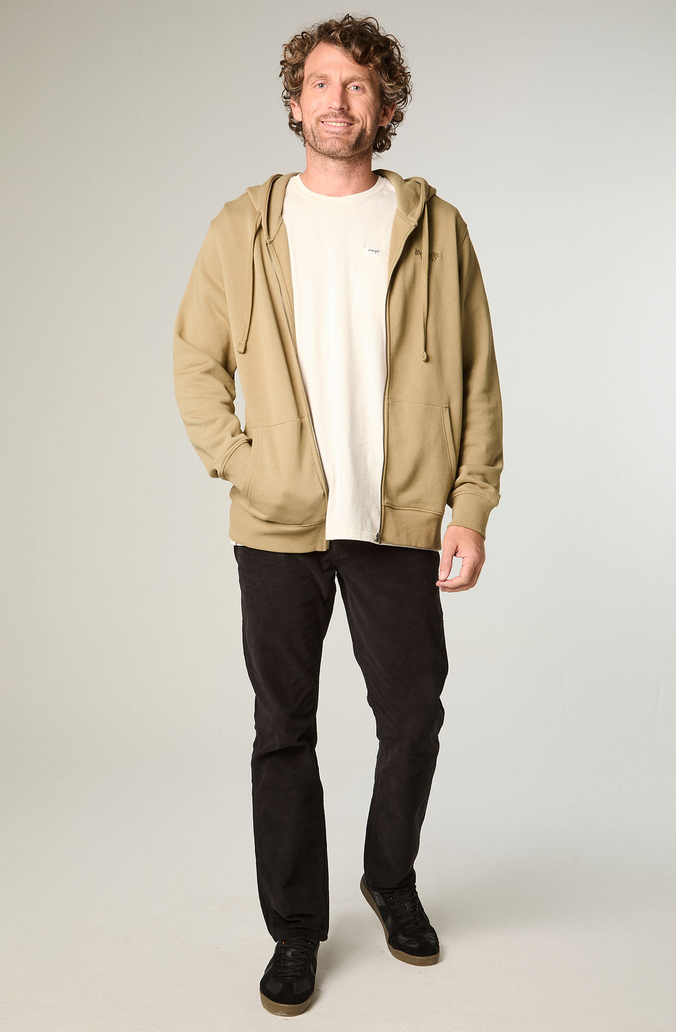 POLERON HOMBRE HOODIE FULL ZIPER REGULAR FIT ALOE - 2