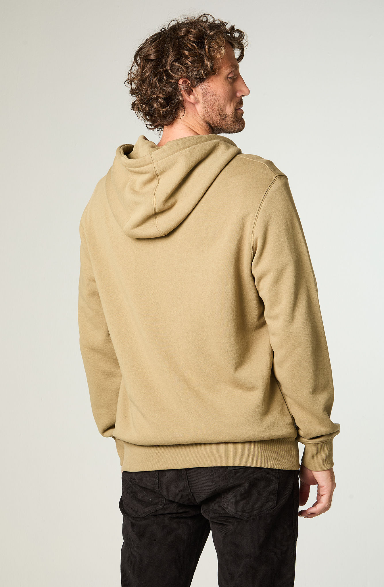 POLERON HOMBRE HOODIE FULL ZIPER REGULAR FIT ALOE - 4
